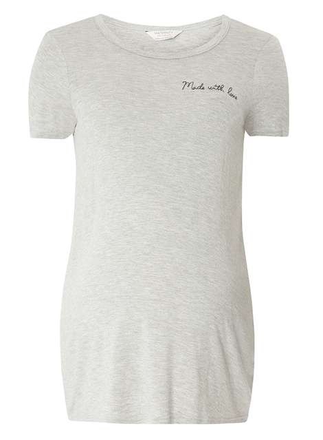 **Maternity Grey 'Made With Love' Tee